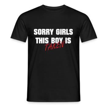 Relation d'ami offre un cadeau pour la Saint-Valentin - T-shirt homme - noir - Devant - AI Model Male 178 light (178cm)