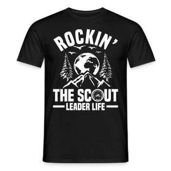 Pfadfinderleiter | Pfadfinder Scouting Geschenk - Männer T-Shirt - Schwarz - Vorne - AI Model Male 178 light (178cm)