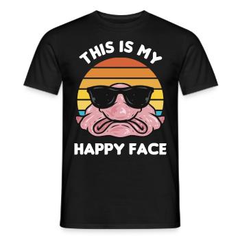 Blobfisch | Fische Aquaristik Blobfische Geschenke - Männer T-Shirt - Schwarz - Vorne - AI Model Male 178 light (178cm)