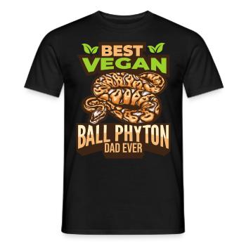 Schlangen Liebhaber | Schlange Reptilien Geschenke - Männer T-Shirt - Schwarz - Vorne - AI Model Male 178 light (178cm)
