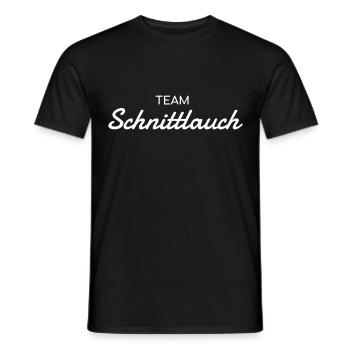 Team Schnittlauch - Kräuter Liebhaber - Männer T-Shirt - Schwarz - Vorne - AI Model Male 178 light (178cm)