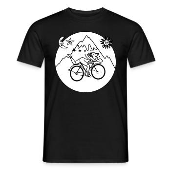 Albert Hofmann LSD 1943 Circle Black & White - Men's T-Shirt - black - Front - AI Model Male 178 light (178cm)