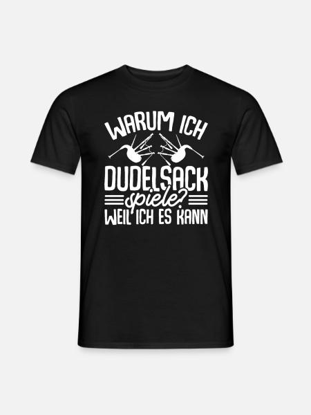 Dudelsack Spruch Schottland Musiker Geschenk - Männer T-Shirt - Schwarz