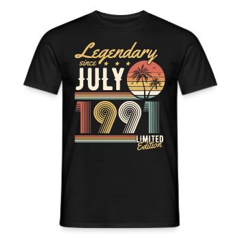Legendary Since July 1991 Limited Edition - T-shirt homme - noir - Devant - AI Model Male 178 light (178cm)