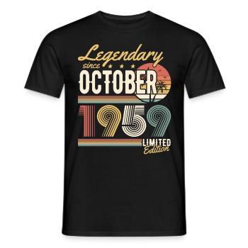 Legendary since October 1959 Limited Edition - T-shirt homme - noir - Devant - AI Model Male 178 light (178cm)