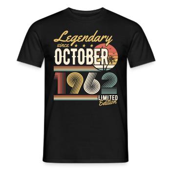 Legendary since October 1962 Limited Edition - T-shirt homme - noir - Devant - AI Model Male 178 light (178cm)