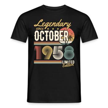 Legendary since October 1958 Limited Edition - Männer T-Shirt - Schwarz - Vorne - AI Model Male 178 light (178cm)