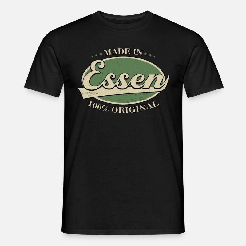 Made In Essen - Männer T-Shirt - Schwarz
