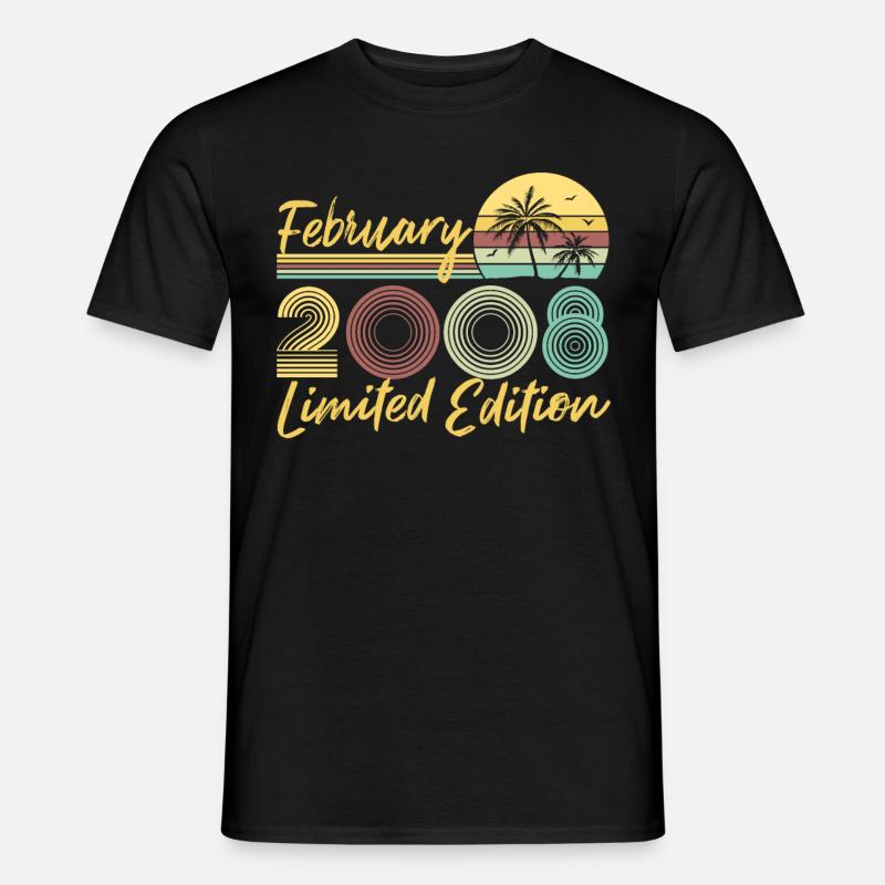 February 2008 Limited Edition - Men's T-Shirt - black