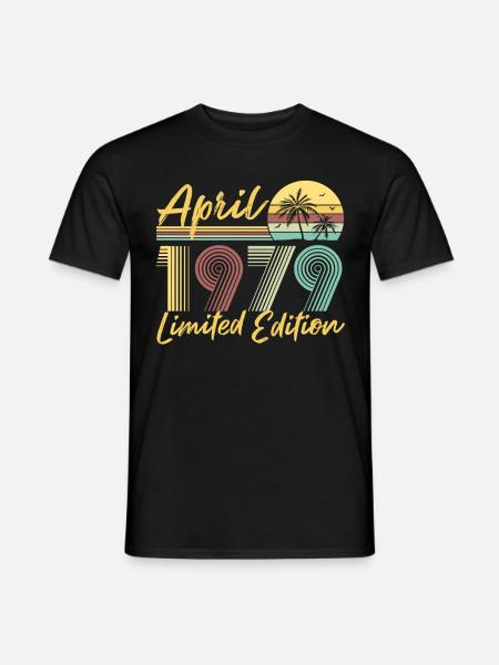April 1979 Limited Edition - Men's T-Shirt - black