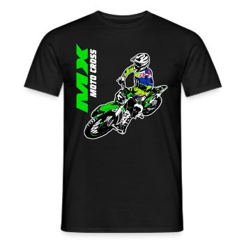 Supercross - Moto Cross - Motocross - Men's T-Shirt - black - Front - AI Model Male 178 light (178cm)
