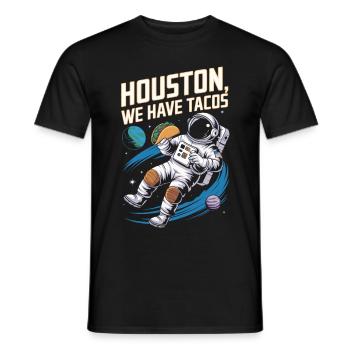 Astronaut Tacos - Männer T-Shirt - Schwarz - Vorne - AI Model Male 178 light (178cm)