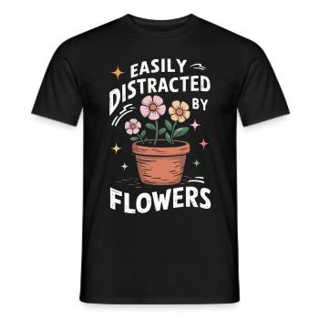Jardin Jardinage Plantes Fleurs - T-shirt homme - noir - Devant - AI Model Male 178 light (178cm)