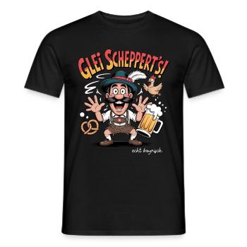 Glei scheppert´s. Echt Bayrisch Bayern - Männer T-Shirt - Schwarz - Vorne - AI Model Male 178 light (178cm)