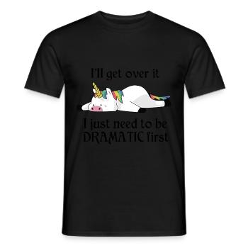 Dramatic Unicorn - T-shirt homme - noir - Devant - AI Model Male 178 light (178cm)