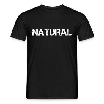 Natural - Männer T-Shirt - Schwarz - Vorne - AI Model Male 178 light (178cm)