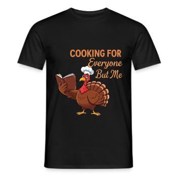 Kochmuffel-Truthahn - Männer T-Shirt - Schwarz - Vorne - AI Model Male 178 light (178cm)