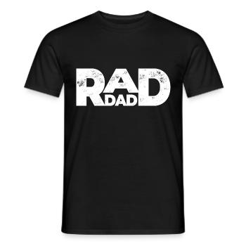 Rad Dad - Bester Papa - Vatertag Geschenk - Männer T-Shirt - Schwarz - Vorne - AI Model Male 178 light (178cm)
