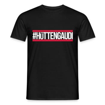 Hüttengaudi - Männer T-Shirt - Schwarz - Vorne - AI Model Male 178 light (178cm)
