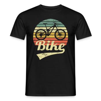 VTT VTT Vintage VTT rétro - T-shirt homme - noir - Devant - AI Model Male 178 light (178cm)