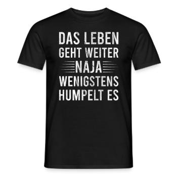Humpeln Spruch Meniskus Kreuzband Verletzung - Männer T-Shirt - Schwarz - Vorne - AI Model Male 178 light (178cm)