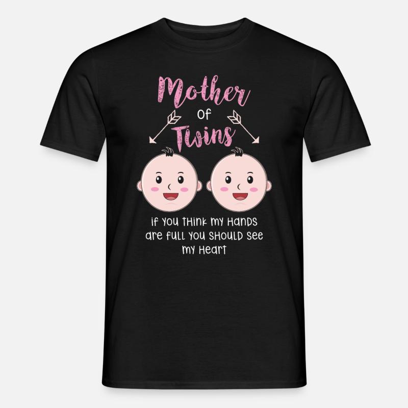 Zwillinge - Männer T-Shirt - Schwarz