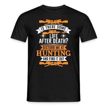 Jagen Hunting - Männer T-Shirt - Schwarz - Vorne - AI Model Male 178 light (178cm)