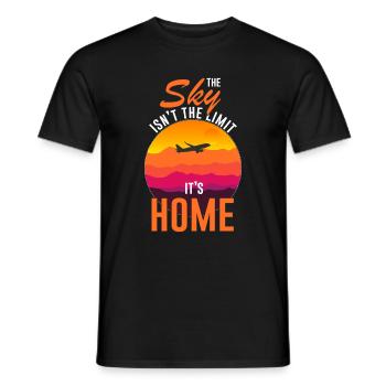 Flugzeug Pilot Hubschrauber Flugverkehr Geschenk - Männer T-Shirt - Schwarz - Vorne - AI Model Male 178 light (178cm)