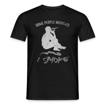 Rauchen - Männer T-Shirt - Schwarz - Vorne - AI Model Male 178 light (178cm)