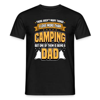 campeur - T-shirt homme - noir - Devant - AI Model Male 178 light (178cm)