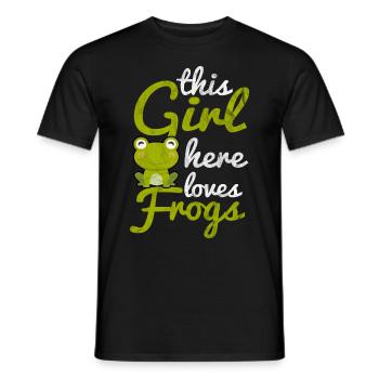 Frosch - Männer T-Shirt - Schwarz - Vorne - AI Model Male 178 light (178cm)