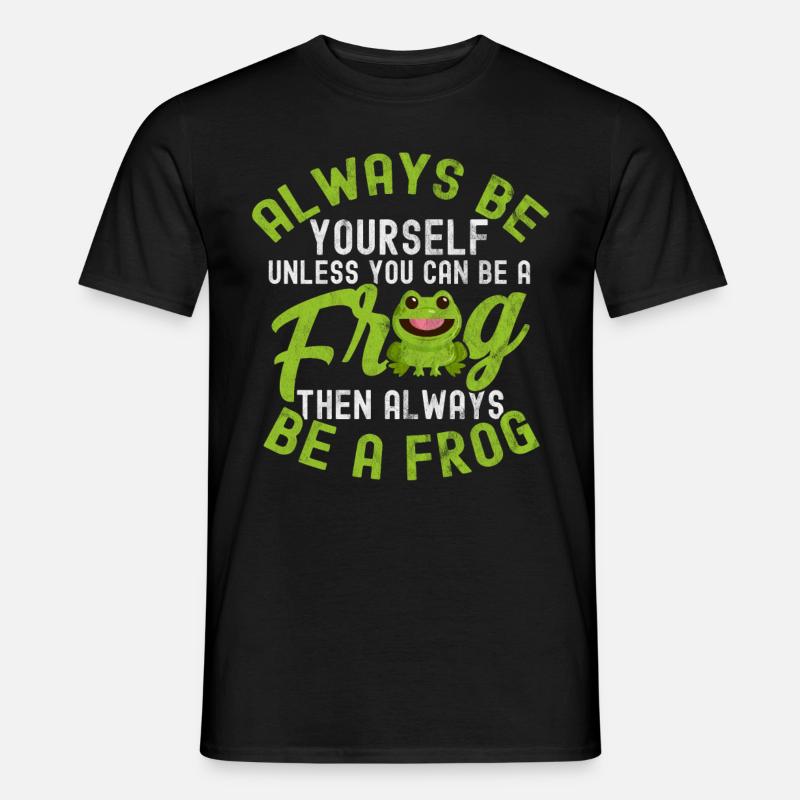 Frosch - Männer T-Shirt - Schwarz