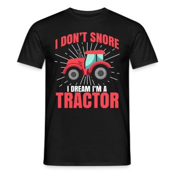 Tracteur Agriculture Ferme Matériel Agricole Champ - T-shirt homme - noir - Devant - AI Model Male 178 light (178cm)