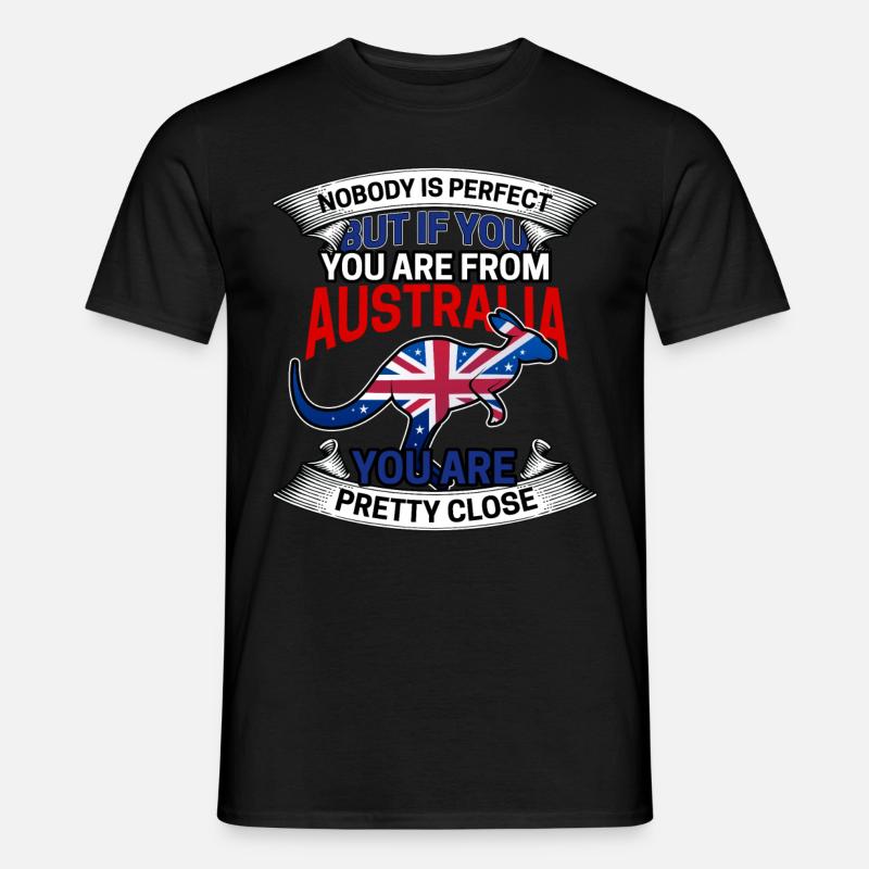 Australien - Männer T-Shirt - Schwarz