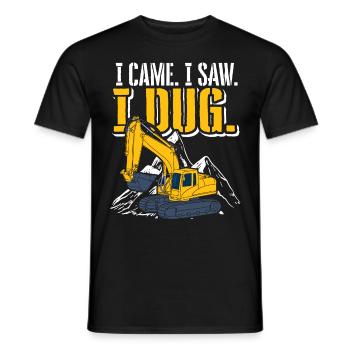 Excavatrice - T-shirt homme - noir - Devant - AI Model Male 178 light (178cm)