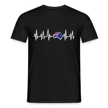 Australie - T-shirt homme - noir - Devant - AI Model Male 178 light (178cm)