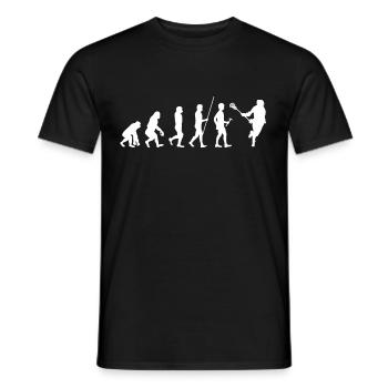 Lacrosse Crossstick Lax Player Gift - Men's T-Shirt - black - Front - AI Model Male 178 light (178cm)