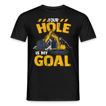 Bagger - Männer T-Shirt - Schwarz - Vorne - AI Model Male 178 light (178cm)