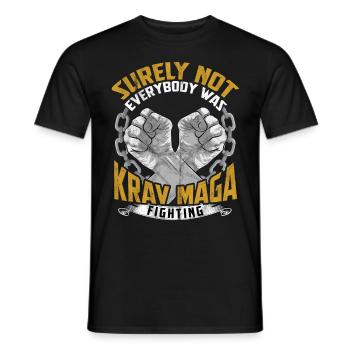 Krav Maga - Men's T-Shirt - black - Front - AI Model Male 178 light (178cm)