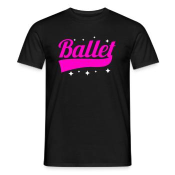 ballet - Men's T-Shirt - black - Front - AI Model Male 178 light (178cm)