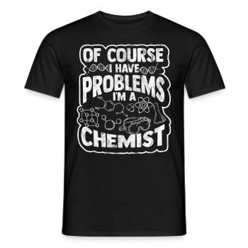chemistry - Men's T-Shirt - black - Front - AI Model Male 178 light (178cm)