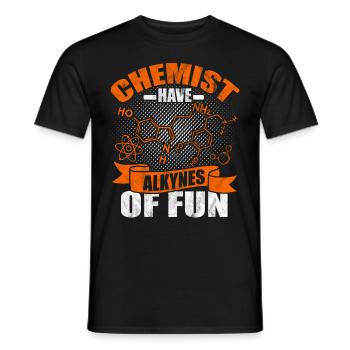 chemistry - Men's T-Shirt - black - Front - AI Model Male 178 light (178cm)