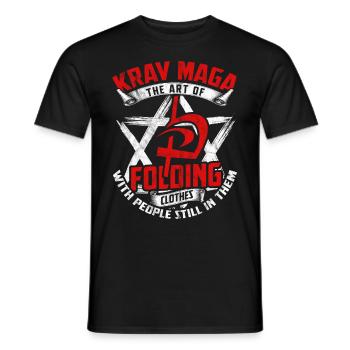 Krav Maga - Men's T-Shirt - black - Front - AI Model Male 178 light (178cm)