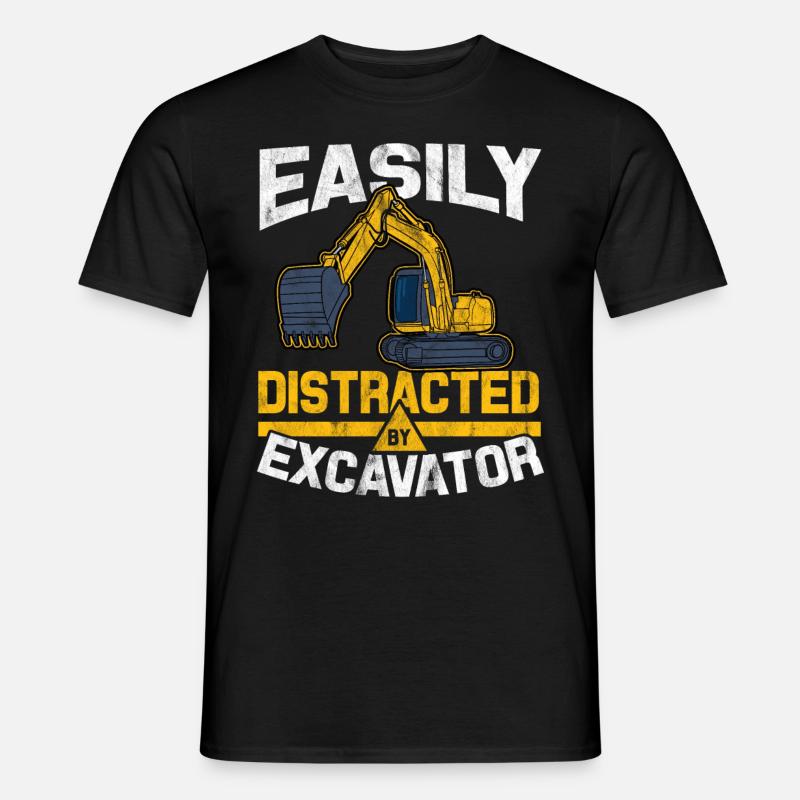 Bagger - Männer T-Shirt - Schwarz