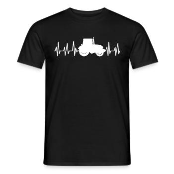 Tractor Agriculture Farmer Trekker Acker - Men's T-Shirt - black - Front - AI Model Male 178 light (178cm)