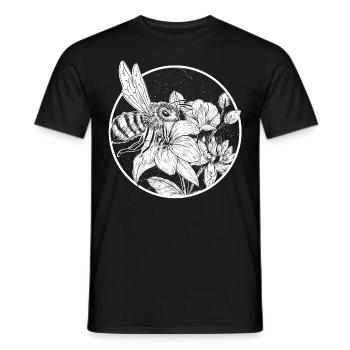 Bee Beekeeper Bumblebee Zeidler Honey Gift Honeycomb - Men's T-Shirt - black - Front - AI Model Male 178 light (178cm)