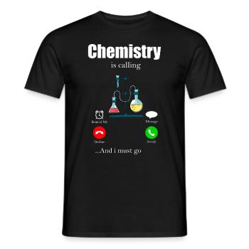 Chemistry Periodic Table Molecule Atom Biochemistry - Men's T-Shirt - black - Front - AI Model Male 178 light (178cm)