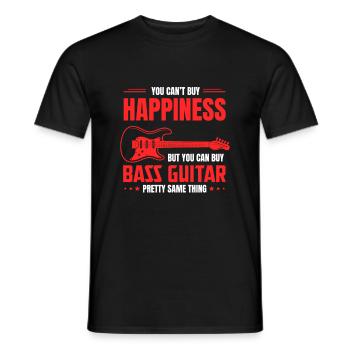 Bassist Tshirt Guitariste cadeau contrebasse ebass - T-shirt homme - noir - Devant - AI Model Male 178 light (178cm)