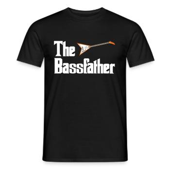 bassist - Men's T-Shirt - black - Front - AI Model Male 178 light (178cm)