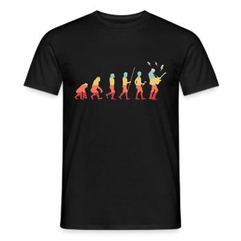 bassist - Men's T-Shirt - black - Front - AI Model Male 178 light (178cm)